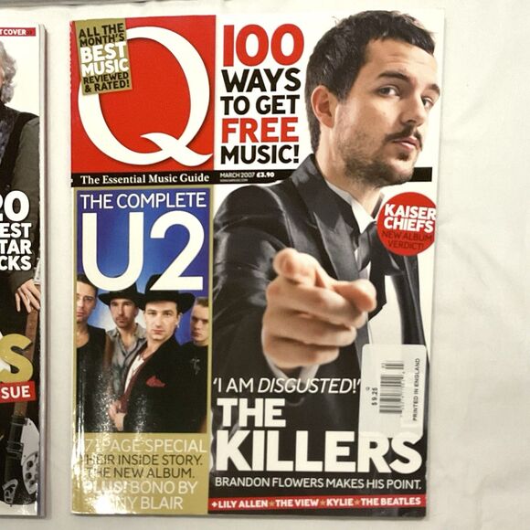 U2 Magazine Lot Q Magazine From Britain X 3 U2 Bono The Edge 2006 2007 Music - Picture 2 of 5